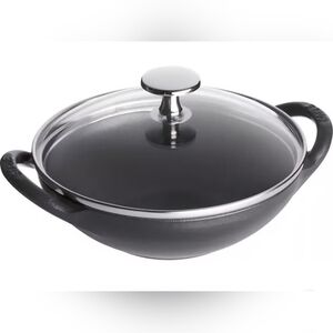 STAUB Bebe Mini Wok, Graphite, 5 qt., Retail Price $142.00 USD